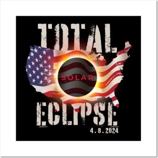 Total Solar Eclipse 2024 Posters and Art